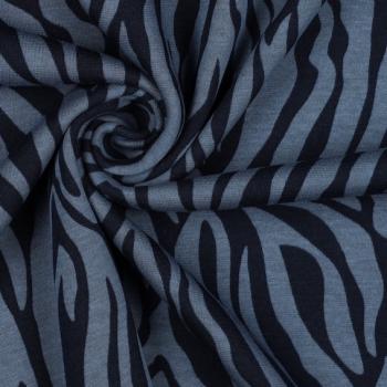 Preview: Alpenfleece Zebra Blau